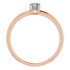 A colorful way to show your love, this alexandrite ring in 14k rose gold is the start of something beautiful.