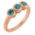 A colorful way to show your love, this alexandrite ring in 14k rose gold is the start of something beautiful.