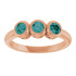 A colorful way to show your love, this alexandrite ring in 14k rose gold is the start of something beautiful.