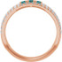 A colorful way to show your love, this alexandrite ring in 14k rose gold is the start of something beautiful.