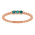 A colorful way to show your love, this alexandrite ring in 14k rose gold is the start of something beautiful.