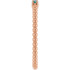 A colorful way to show your love, this alexandrite ring in 14k rose gold is the start of something beautiful.