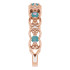 A colorful way to show your love, this alexandrite ring in 14k rose gold is the start of something beautiful.