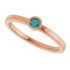 A colorful way to show your love, this alexandrite ring in 14k rose gold is the start of something beautiful.