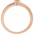 A colorful way to show your love, this alexandrite ring in 14k rose gold is the start of something beautiful.