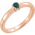 A colorful way to show your love, this alexandrite ring in 14k rose gold is the start of something beautiful.