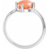 Stylish pink coral ring is a timeless jewelry item made in the highest standards for Gemstone Fashion jewelry. Polished to a brilliant shine.