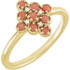 Stylish pink coral ring is a timeless jewelry item made in the highest standards for Gemstone Fashion jewelry. Polished to a brilliant shine.