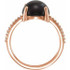 Wear bold color in a sophisticated way with this black onyx ring, an anytime choice you'll turn to often.