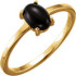 Wear bold color in a sophisticated way with this black onyx ring, an anytime choice you'll turn to often.
