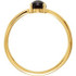 Wear bold color in a sophisticated way with this black onyx ring, an anytime choice you'll turn to often.
