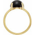 Wear bold color in a sophisticated way with this black onyx ring, an anytime choice you'll turn to often.
