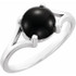Wear bold color in a sophisticated way with this black onyx ring, an anytime choice you'll turn to often.