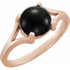Wear bold color in a sophisticated way with this black onyx ring, an anytime choice you'll turn to often.