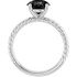 Wear bold color in a sophisticated way with this black onyx ring, an anytime choice you'll turn to often.