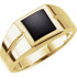 Wear bold color in a sophisticated way with this black onyx ring, an anytime choice you'll turn to often.