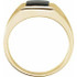 Wear bold color in a sophisticated way with this black onyx ring, an anytime choice you'll turn to often.