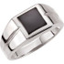 Wear bold color in a sophisticated way with this black onyx ring, an anytime choice you'll turn to often.