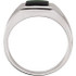 Wear bold color in a sophisticated way with this black onyx ring, an anytime choice you'll turn to often.