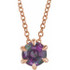 Charm your June-born girl with this beautiful alexandrite pendant.