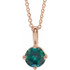 Charm your June-born girl with this beautiful alexandrite pendant.