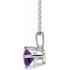 Make a glamorous statement with this stunning amethyst pendant.