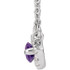 Make a glamorous statement with this stunning amethyst pendant.