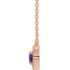 Make a glamorous statement with this stunning amethyst pendant.
