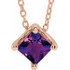 Make a glamorous statement with this stunning amethyst pendant.
