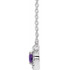 Make a glamorous statement with this stunning amethyst pendant.