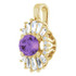 Make a glamorous statement with this stunning amethyst pendant.