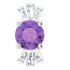 Make a glamorous statement with this stunning amethyst pendant.