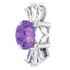 Make a glamorous statement with this stunning amethyst pendant.