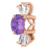 Make a glamorous statement with this stunning amethyst pendant.