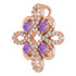 Make a glamorous statement with this stunning amethyst pendant.