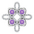 Make a glamorous statement with this stunning amethyst pendant.