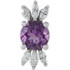 Make a glamorous statement with this stunning amethyst pendant.