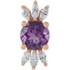 Make a glamorous statement with this stunning amethyst pendant.