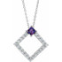Make a glamorous statement with this stunning amethyst pendant.