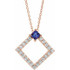 Make a glamorous statement with this stunning amethyst pendant.