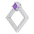 Make a glamorous statement with this stunning amethyst pendant.