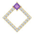 Make a glamorous statement with this stunning amethyst pendant.