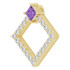 Make a glamorous statement with this stunning amethyst pendant.