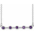 Make a glamorous statement with this stunning amethyst pendant.