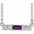 Make a glamorous statement with this stunning amethyst pendant.