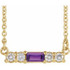 Make a glamorous statement with this stunning amethyst pendant.