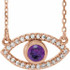 Make a glamorous statement with this stunning amethyst pendant.