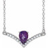 Make a glamorous statement with this stunning amethyst pendant.