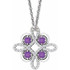 Make a glamorous statement with this stunning amethyst pendant.