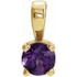 Make a glamorous statement with this stunning amethyst pendant.